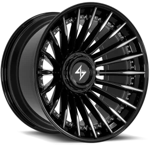 Sentali – BFX1 – Black – 22″x10″ -24mm – Summer Wheels – SBFX11221081243